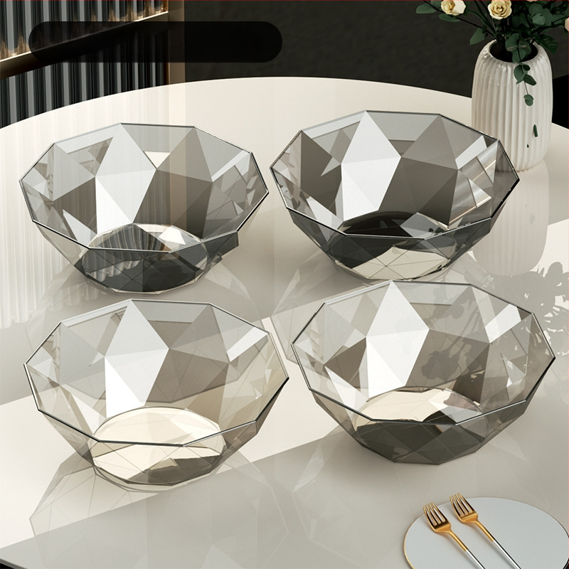 Gyümölcstál Nappali Háztartási Dohányzóasztal Gyümölcstányér 2024 Új Belépés Luxus High-end Snackek High-end Kristály Gyümölcstál Cukorka Tányér