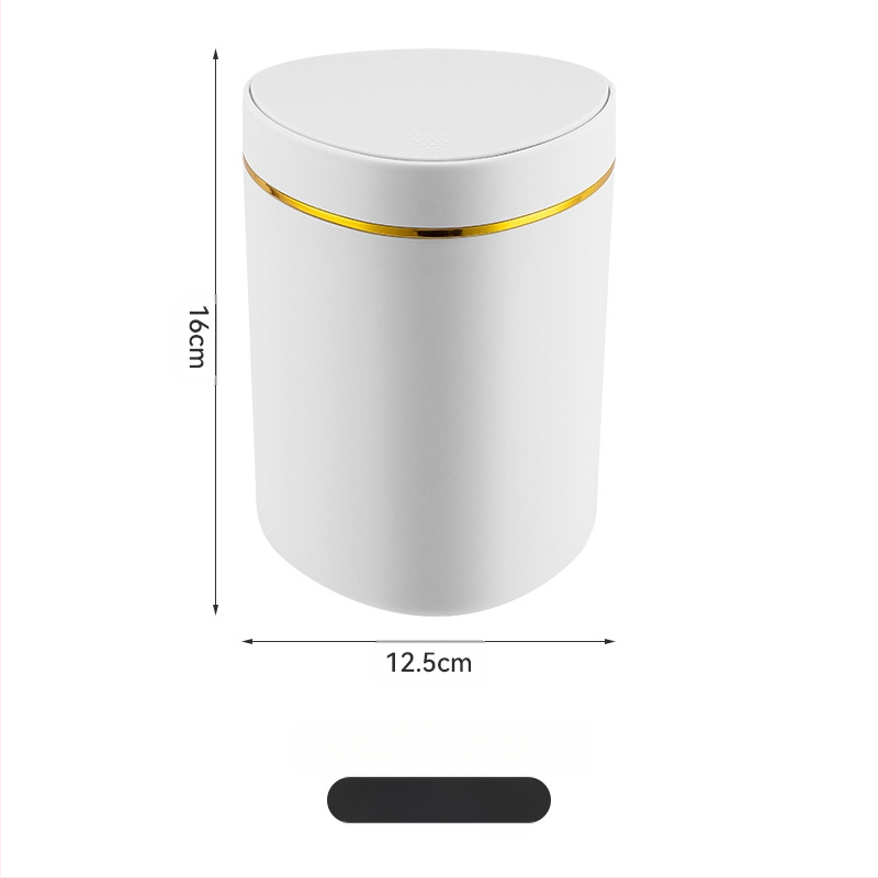 Kerge luksuslik lükandtüüpi lauaarvuti prügikast loominguline väike kohvilaud kontori elutoa kabinet kaanega prügikast