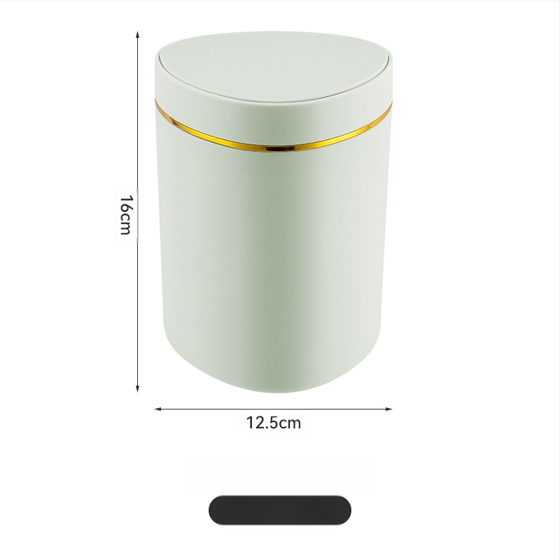 Kerge luksuslik lükandtüüpi lauaarvuti prügikast loominguline väike kohvilaud kontori elutoa kabinet kaanega prügikast