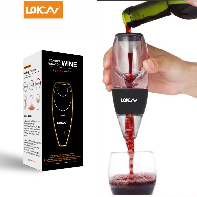 Punane vein veini kiire maagiline dekanter äratusveinipott kaasaskantav kinkekarbis filterdekanter ümberpööratud veiniseparaator