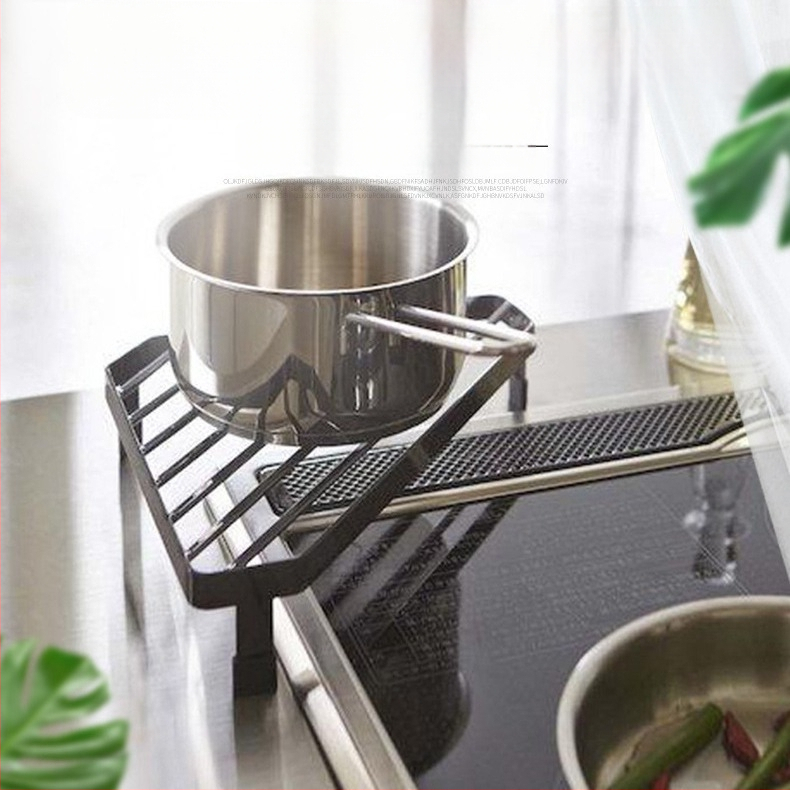 Többcélú vas háromszög tároló állvány konyhai egyrétegű állvány lyukasztásmentes padlótároló állvány szervező állvány nagykereskedelem