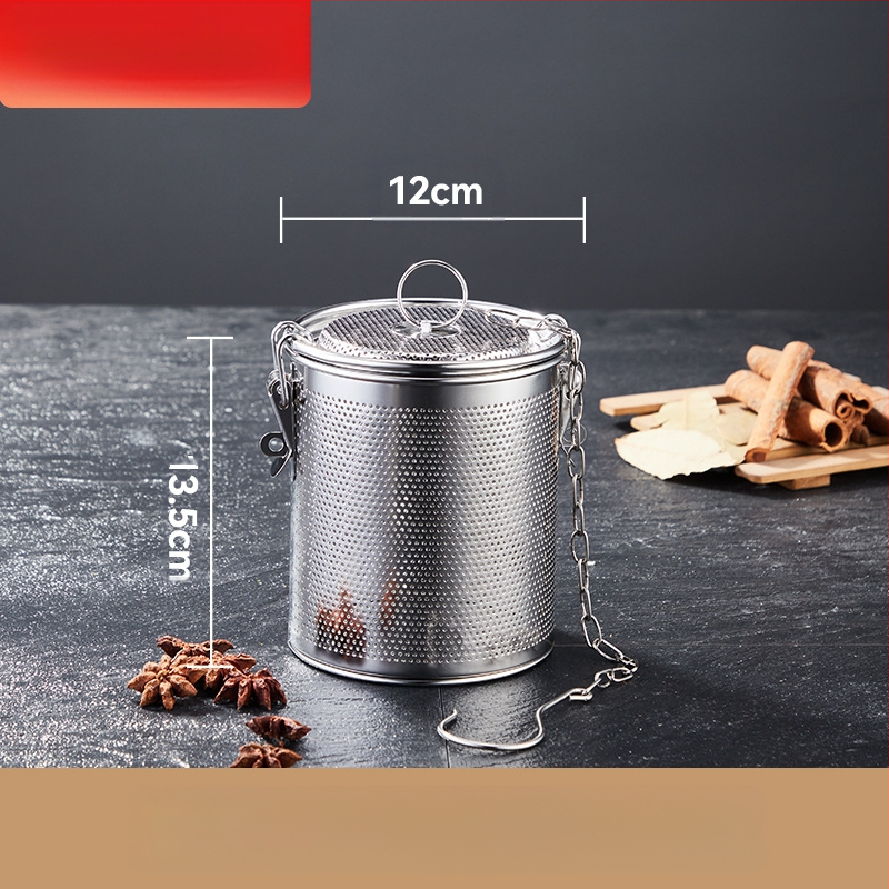 Nerūdijančio plieno sūrymo krepšelis, tankus sūrymo krepšelis, perforavimo šlako krepšelis, žuvies sriubos sriuba, prieskonių kamuoliukas, prieskonių krepšelis