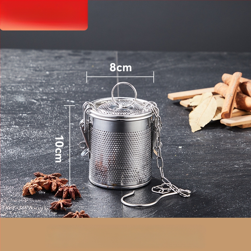 Nerūdijančio plieno sūrymo krepšelis, tankus sūrymo krepšelis, perforavimo šlako krepšelis, žuvies sriubos sriuba, prieskonių kamuoliukas, prieskonių krepšelis