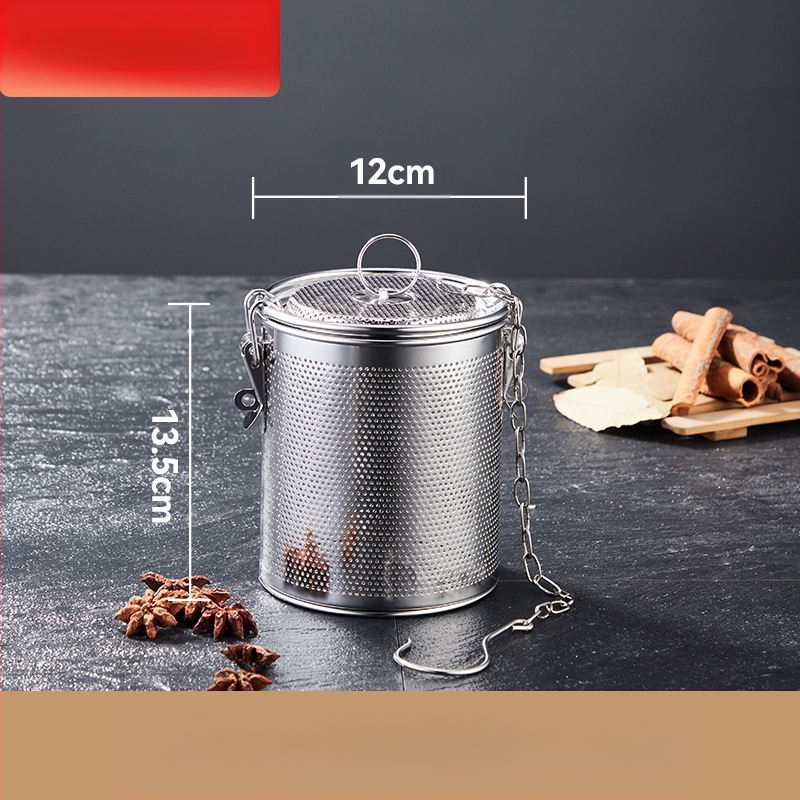 Nerūdijančio plieno sūrymo krepšelis, tankus sūrymo krepšelis, perforavimo šlako krepšelis, žuvies sriubos sriuba, prieskonių kamuoliukas, prieskonių krepšelis