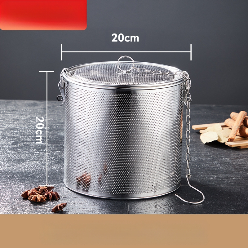 Nerūdijančio plieno sūrymo krepšelis, tankus sūrymo krepšelis, perforavimo šlako krepšelis, žuvies sriubos sriuba, prieskonių kamuoliukas, prieskonių krepšelis