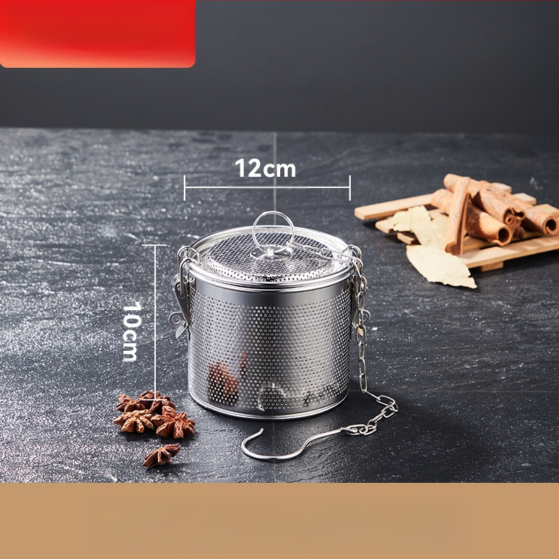 Nerūdijančio plieno sūrymo krepšelis, tankus sūrymo krepšelis, perforavimo šlako krepšelis, žuvies sriubos sriuba, prieskonių kamuoliukas, prieskonių krepšelis