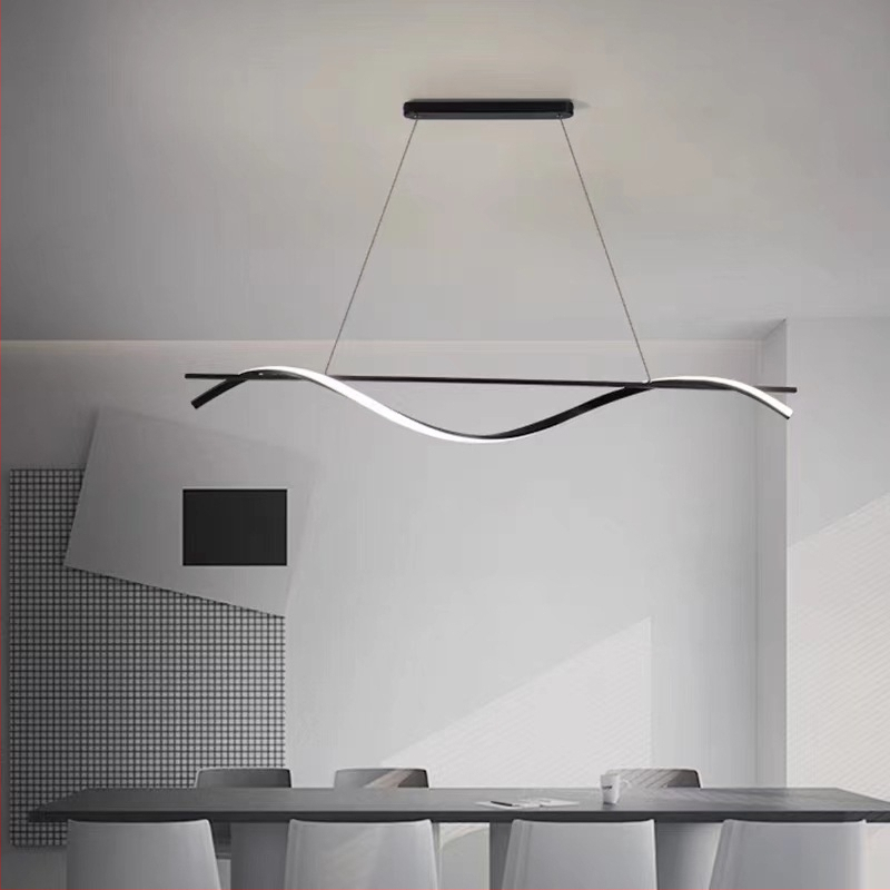 Moodne minimalistlik restoraniriba LED-lühtrivalgustus Skandinaavia baarilamp Õppelamp Itaalia Normcore stiilis lamp