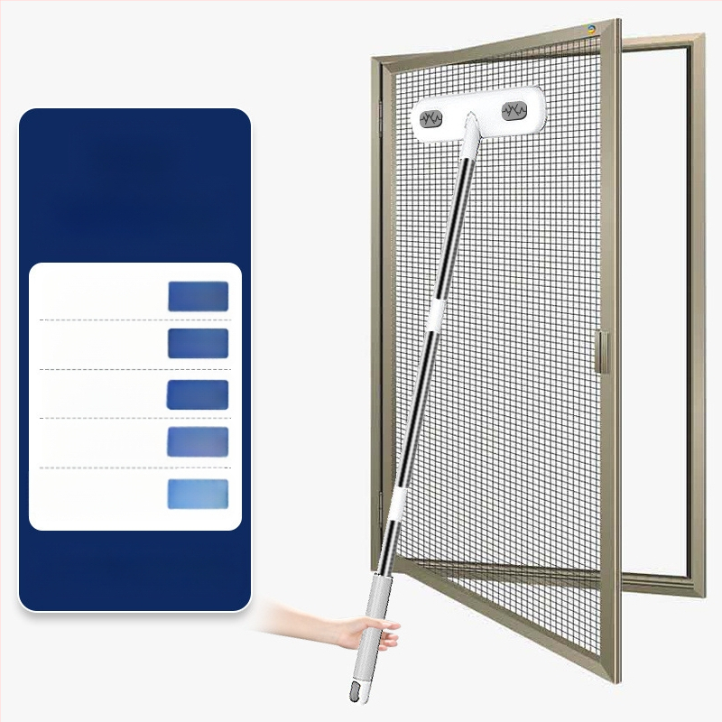 Aknaekraani harja puhastusvahend majapidamiseks, lahtivõtmatu ja pesemata kahepoolne pikk kaks-ühes aknaekraani puhastusvahend