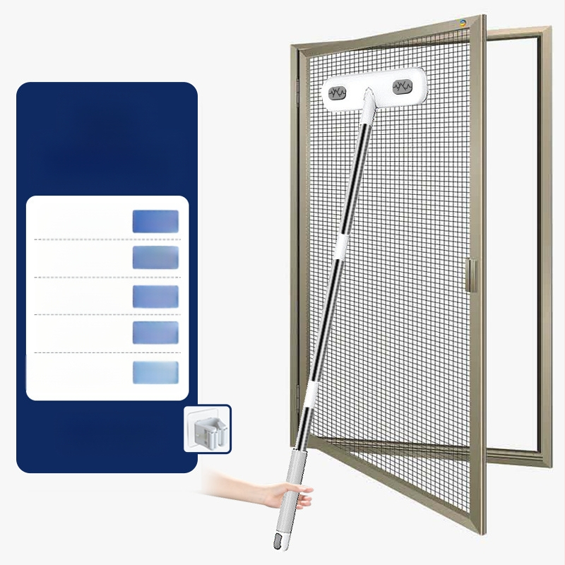 Aknaekraani harja puhastusvahend majapidamiseks, lahtivõtmatu ja pesemata kahepoolne pikk kaks-ühes aknaekraani puhastusvahend