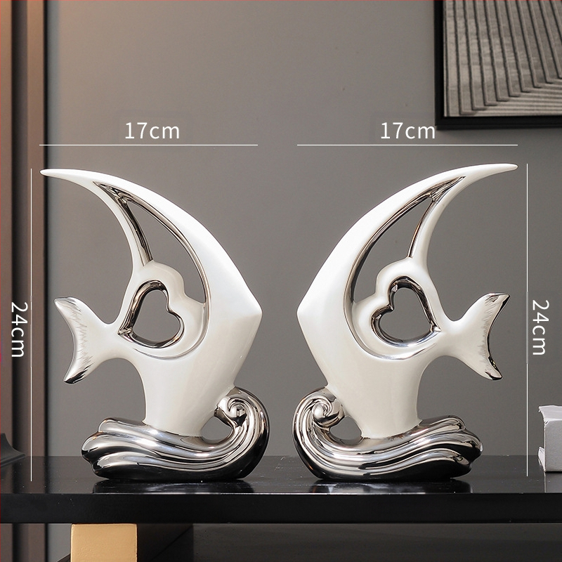 Paprastas modernus šviesus prabangus auksinis kiaušinis sidabrinis kiaušinių dekoravimo papuošalai svetainės įėjimo vyno televizoriaus spintelės biuro dovana