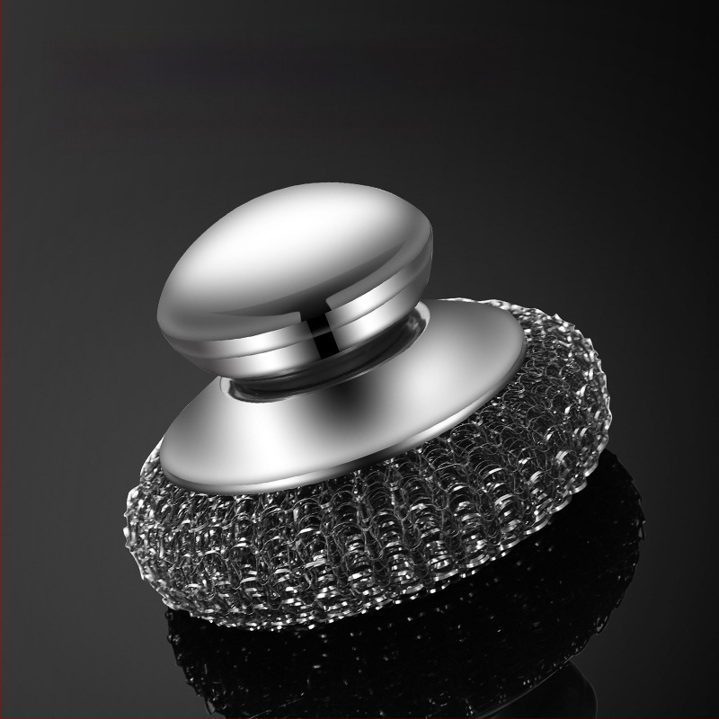 Acéldrótgolyó rozsdamentes acél háztartási, nem hulló konyhai mosogatókefe vasdrótgolyó szennyeződés eltávolító tisztítógolyó