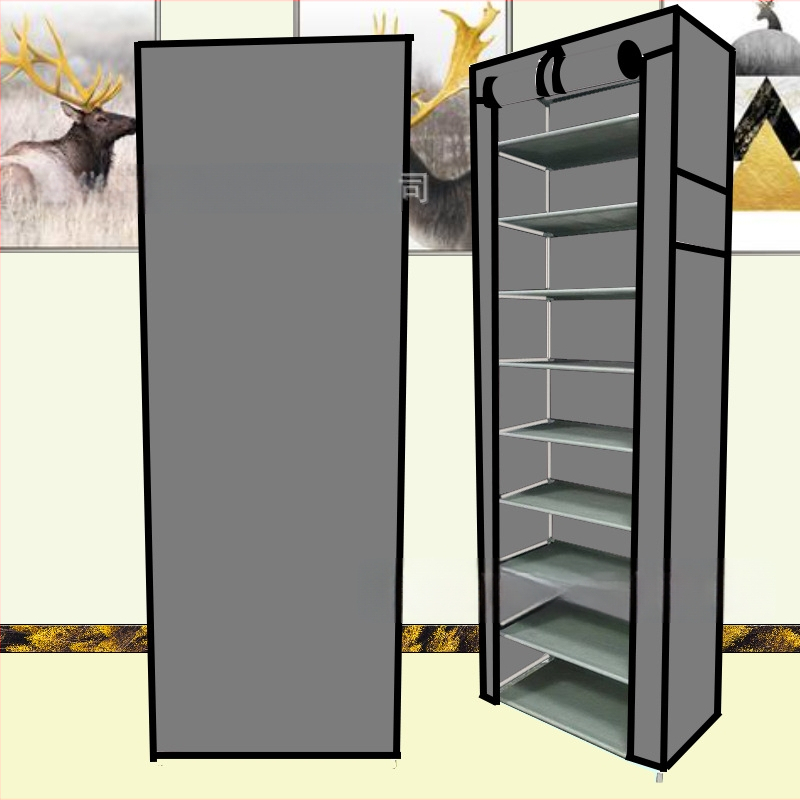 Paksendatud kingariiul Mitmekihiline majapidamises kasutatav siseruumides kasutatav moodne lihtne ukseava kingariiul Väike ühiselamu lihtne vaheseintega kingakapp