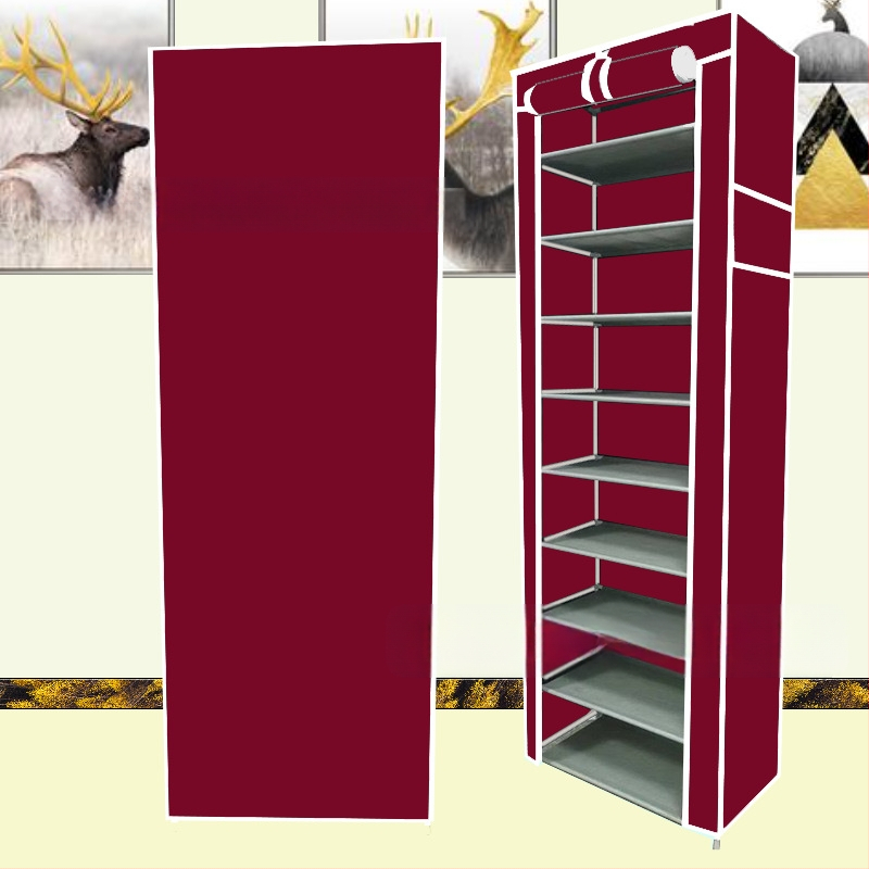 Paksendatud kingariiul Mitmekihiline majapidamises kasutatav siseruumides kasutatav moodne lihtne ukseava kingariiul Väike ühiselamu lihtne vaheseintega kingakapp