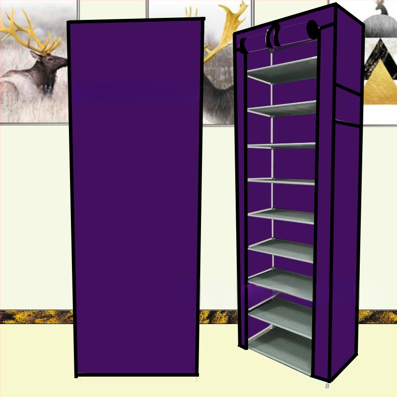 Paksendatud kingariiul Mitmekihiline majapidamises kasutatav siseruumides kasutatav moodne lihtne ukseava kingariiul Väike ühiselamu lihtne vaheseintega kingakapp