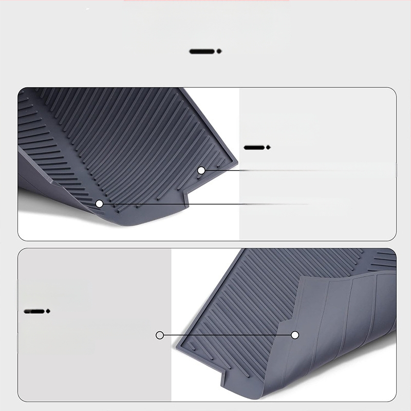 Silikona notekas paklājiņš virtuves galda piederumu filtra paklājiņš mājsaimniecības ēdamgalda paklājiņš filtra paklājiņš silikona notekas plāksnes paklājiņš