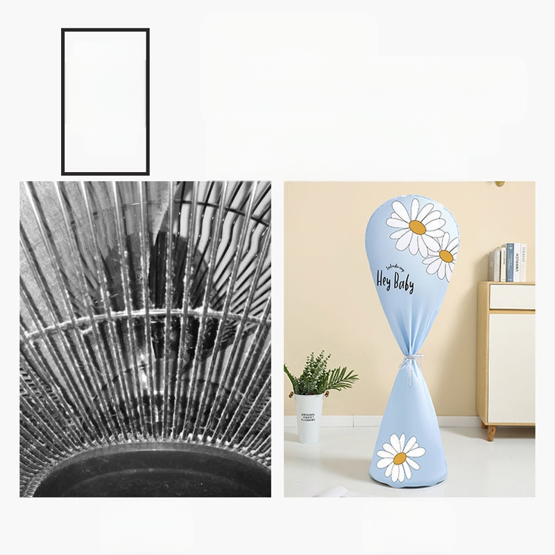 Ventiliatoriaus dangtis, universalus elektrinio ventiliatoriaus dangtis, apsaugantis nuo dulkių, universalus grindų dangtis, apsauga nuo dulkių, šluostė, skalbiamas maišelis