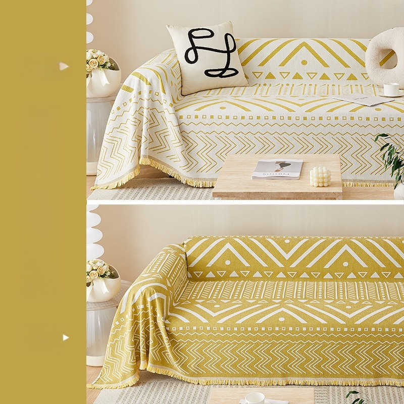 2023-as zsenília vastagított csúszásmentes modern egyszerű kanapé törölközőhuzat kendő nyári Four Seasons univerzális kanapéhuzat teljes huzat