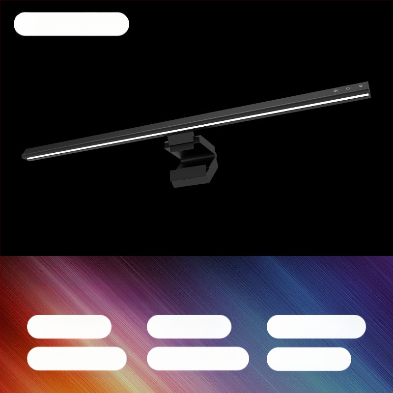 2024 Νέα καθιστική υπενθύμιση οθόνης από κράμα αλουμινίου, κρεμαστή λάμπα οθόνης, κρεμαστή λάμπα υπολογιστή, φωτιστικό γραφείου για προστασία ματιών