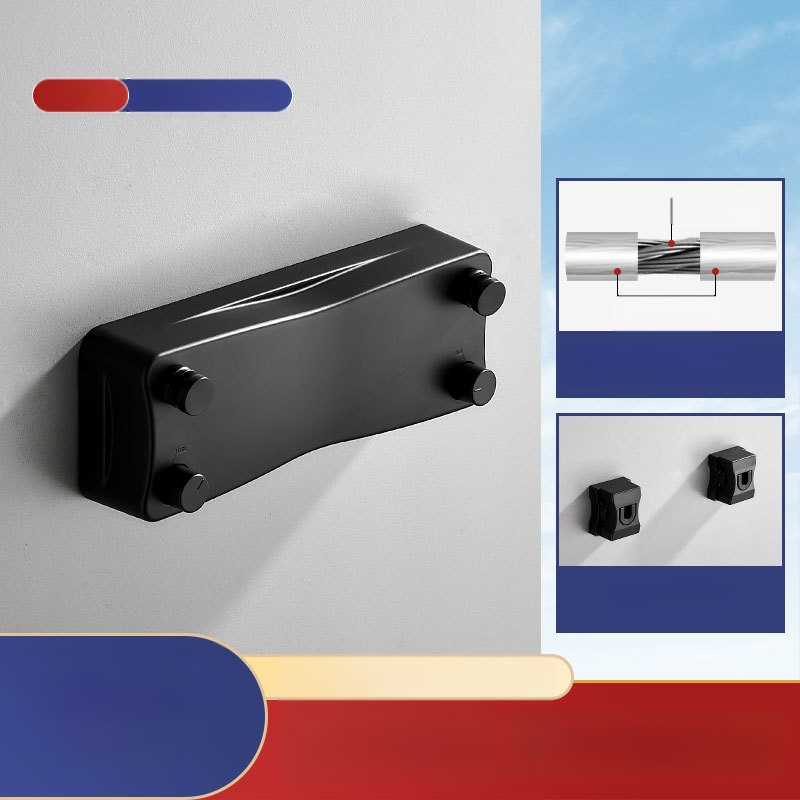 Modernus paprastas stilius nematomas drabužių stovas bendrabutyje be skylių montavimas ABS medžiagos ištraukiama drabužių linija