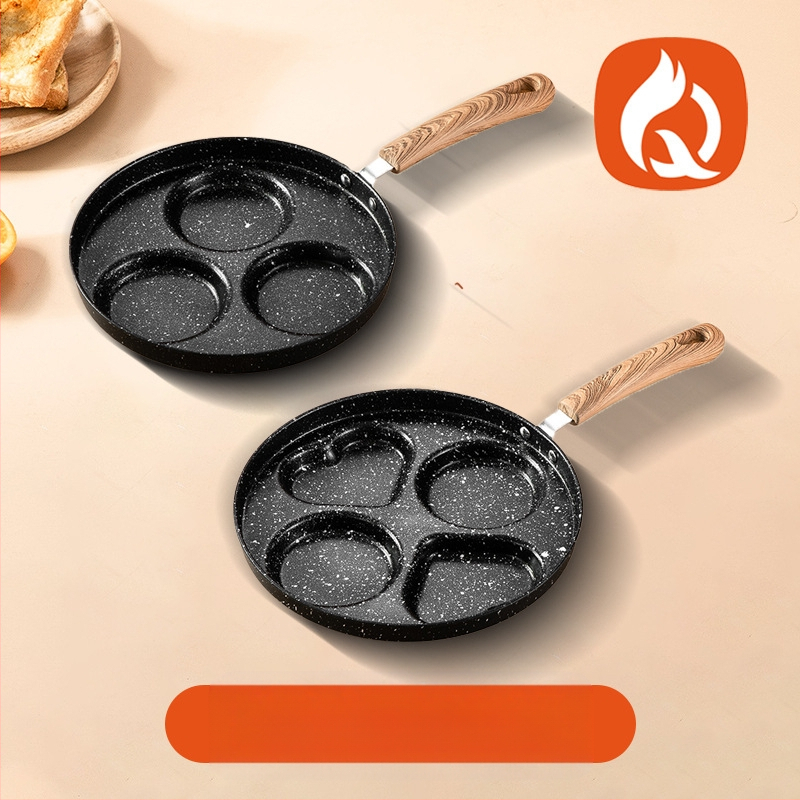 Maifan kivist poorne praepann muna praepann multifunktsionaalne lameda põhjaga mittenakkuva panniga pliit universaalne hommikusöögi muna praepann hulgimüük