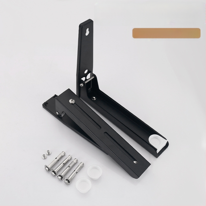 Összecsukható rozsdamentes acél mikrohullámú sütő állvány konyhai falra szerelhető kihúzható mikrohullámú sütő állvány konzol