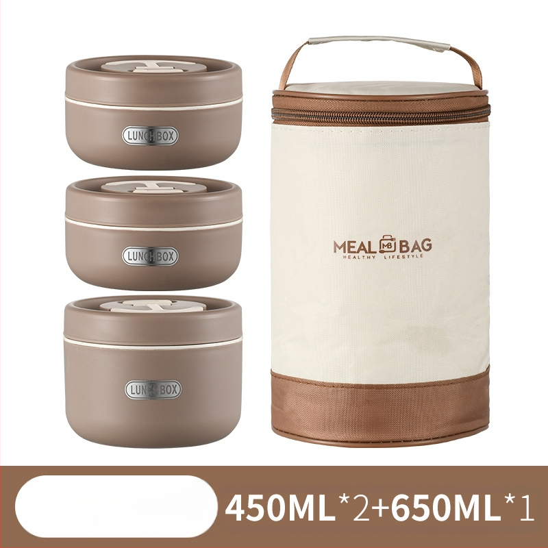 Élelmiszeripari minőségű kétrétegű ebéddoboz irodai dolgozóknak, elválasztott többrétegű általános iskolásoknak, 304-es rozsdamentes acél ebéddoboz nagykereskedelem