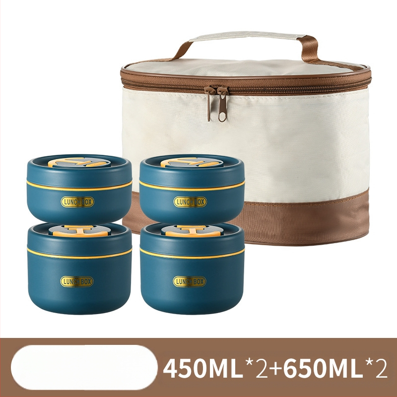 Élelmiszeripari minőségű kétrétegű ebéddoboz irodai dolgozóknak, elválasztott többrétegű általános iskolásoknak, 304-es rozsdamentes acél ebéddoboz nagykereskedelem