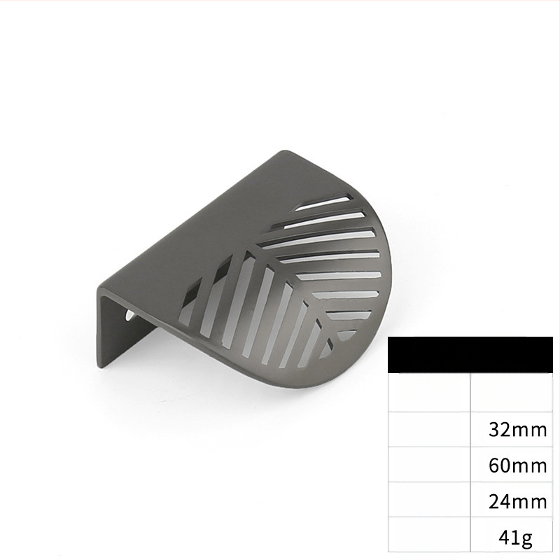 Tiekimo lapo formos cinko lydinio rankena, „Nordic Simple“ be perforatoriaus stalčiaus rankena, varinė baldų furnitūros rankena