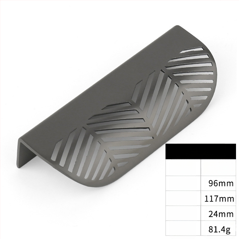 Tiekimo lapo formos cinko lydinio rankena, „Nordic Simple“ be perforatoriaus stalčiaus rankena, varinė baldų furnitūros rankena