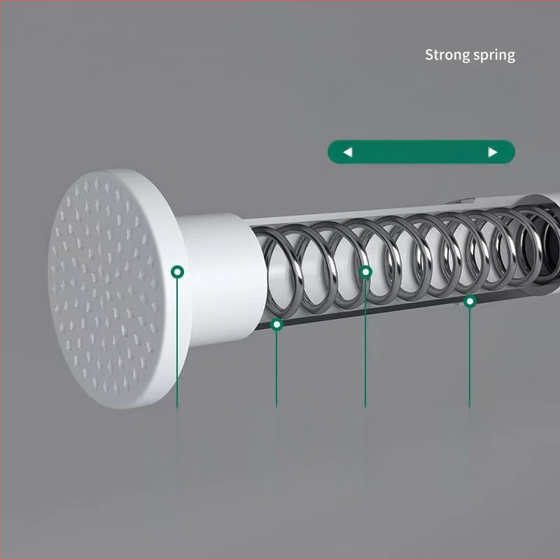 Teleskopinis strypas, drabužių pakabinimo strypas, vonios kambario tualeto stovas, dušo užuolaidų strypas, užuolaidų strypas, miegamojo spintos atraminis strypas
