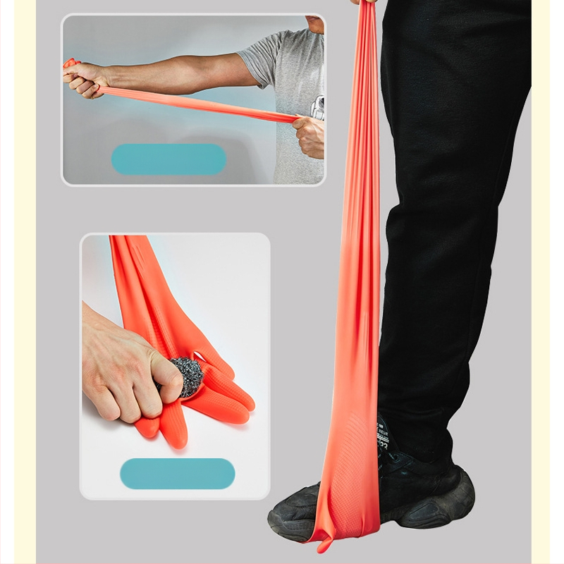 Originalios prekės, atitraukiamos, pailgintos latekso pirštinės, guminės jautienos sausgyslės, sustorintos, atsparios dilimui, buitinės virtuvės valymo, indų plovimo priemonės