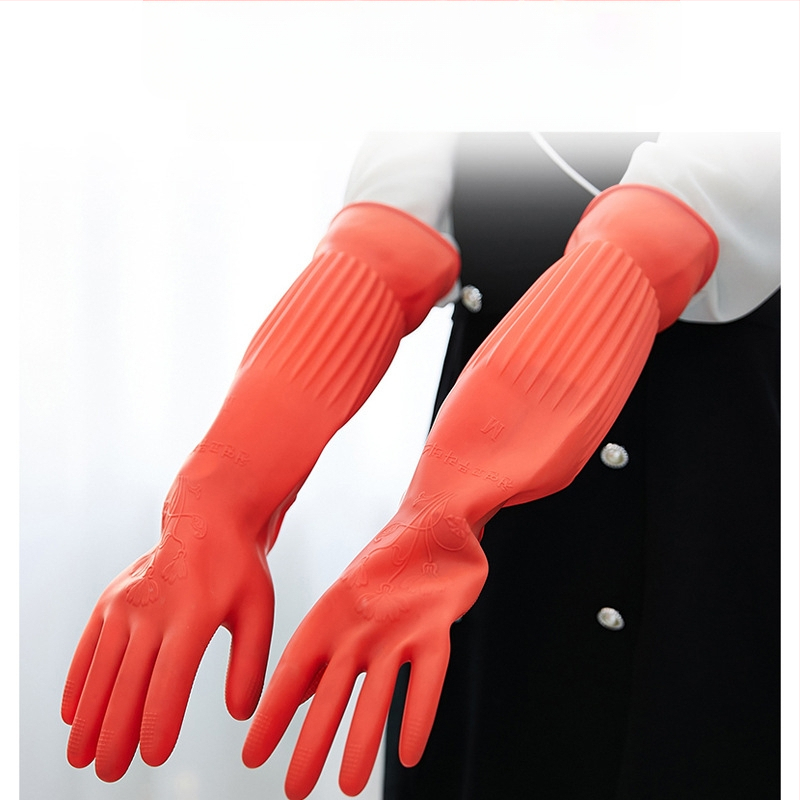 Originalios prekės, atitraukiamos, pailgintos latekso pirštinės, guminės jautienos sausgyslės, sustorintos, atsparios dilimui, buitinės virtuvės valymo, indų plovimo priemonės