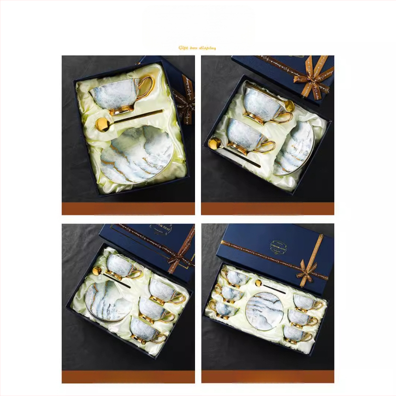 Luust Hiina kohvitass, kerge luksuslik peen keraamiline luksuslik majapidamistassi ja alustassikomplekt, disainiga Sense Niche Cup pärastlõunatee komplekt