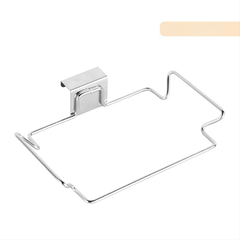 Nerūdijančio plieno šiukšlių maišų laikymo kabliukas virtuvės spintelės laikiklis pakabinamas atramos lentyna nešiojamas šiukšlių lentynos artefaktas