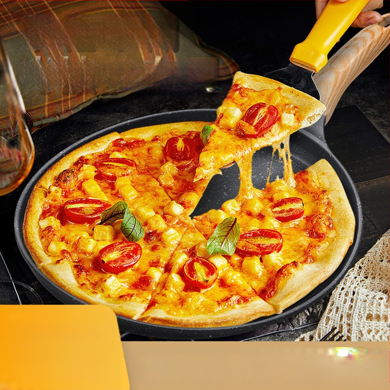 Maifan kő serpenyő 24cm alumínium ötvözetből készült pizzatányér reggeli tojásgombócos palacsintasütő kézi sütemény palacsintasütő pizza