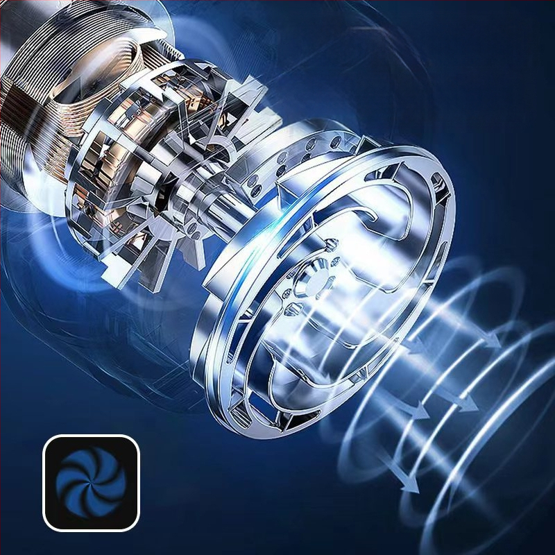 Negyedik negyedes erőszakos turbóventilátor 130000 - nagy sebességű, kefe nélküli motorral, kézi, szuper erős szélű kültéri ventilátor