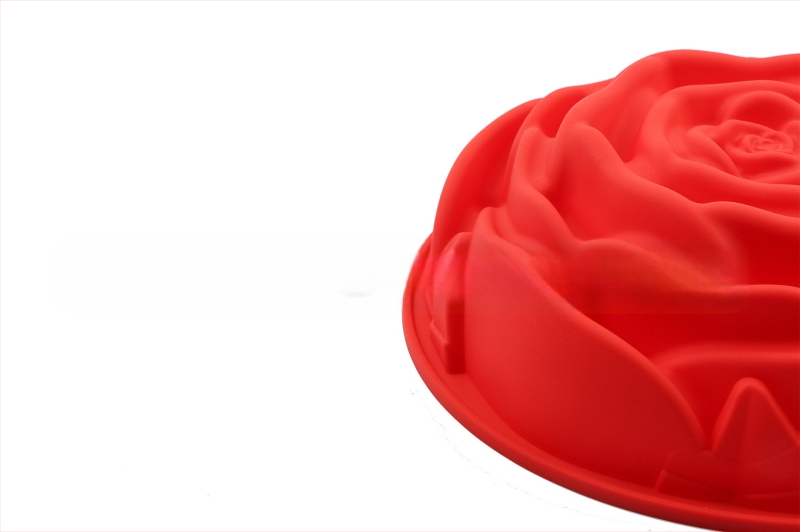 Határokon átnyúló nagy rózsa szilikon tortaforma kerek sütőlap sütőforma mousse sifon torta