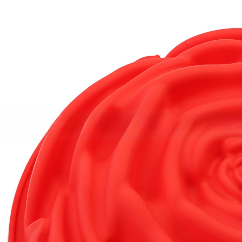 Határokon átnyúló nagy rózsa szilikon tortaforma kerek sütőlap sütőforma mousse sifon torta