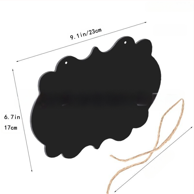 sandėlyje dvipusė juodos lentos pakabukas rankdarbiai kūrybinė lenta logotipas namų dekoravimas durų sąrašas „pasidaryk pats“ skelbimų lenta