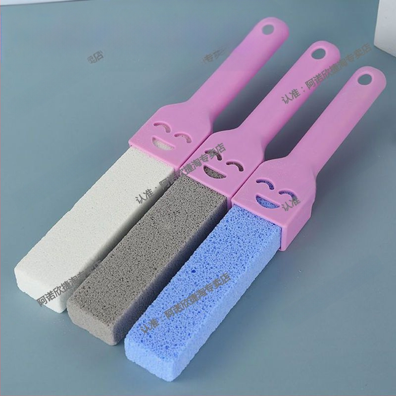 Habkő tisztítóstift Eltávolítja a foltokat anélkül, hogy holt sarkokat hagyna maga után, Eltávolítja a sárga foltokat és a vízvonalfoltokat, WC-tisztító, WC-kefe