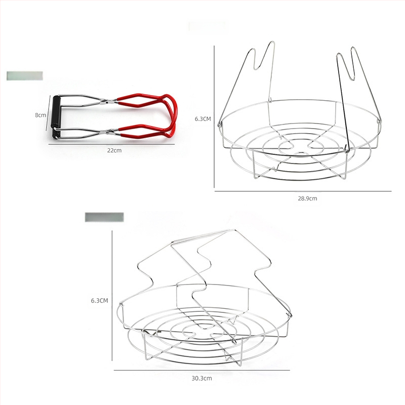 Amazon rozsdamentes acél konzervtartó, többfunkciós konyhai csipesz, tejesüveg hőszigetelő csipesz, gőzölős konzervtartó