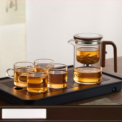 Vardata magnetiline lendlev tass klaasist vooderdisega teekannu tee eraldamine ühe võtmega filtriga majapidamistee komplekt laos hulgimüügis