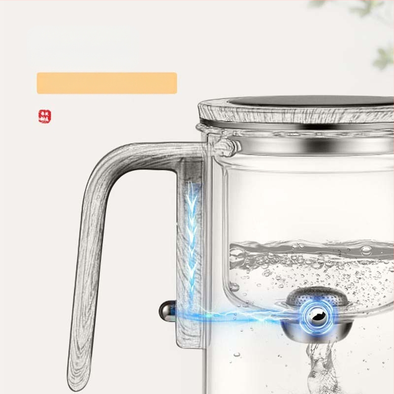 Vardata magnetiline lendlev tass klaasist vooderdisega teekannu tee eraldamine ühe võtmega filtriga majapidamistee komplekt laos hulgimüügis