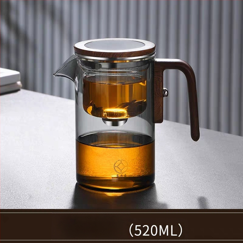 Vardata magnetiline lendlev tass klaasist vooderdisega teekannu tee eraldamine ühe võtmega filtriga majapidamistee komplekt laos hulgimüügis