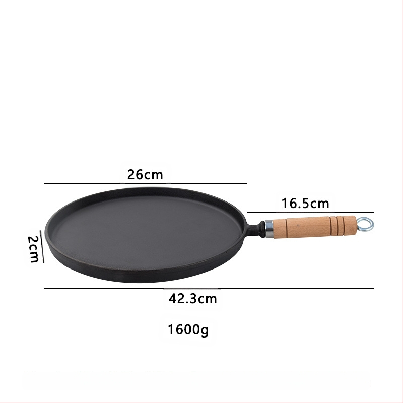 Keptuvė su nepridegančia danga, ketaus blyninė, rankinė blyninė, geležinė lėkštė, keptuvė naminiams gyvūnėliams, geležinė keptuvė be dangos, buitinė