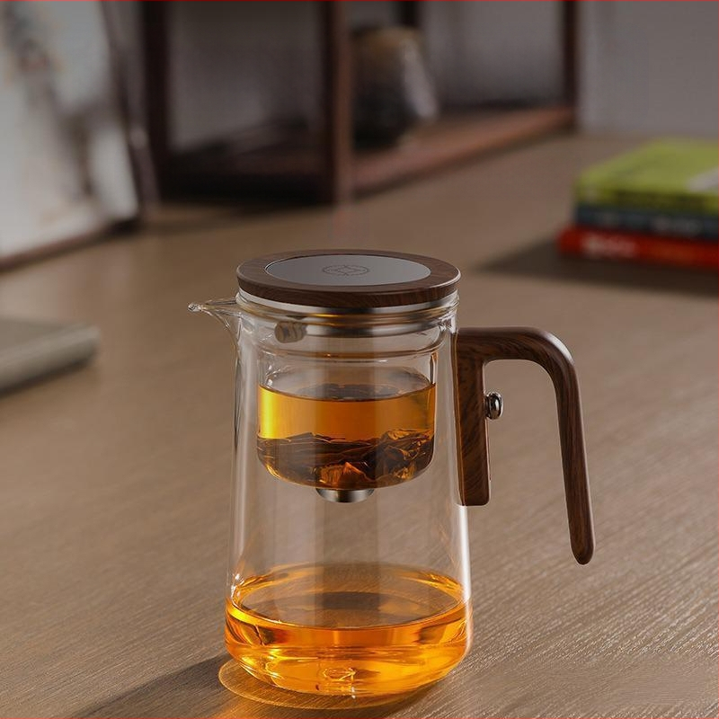 Teekann, tee, vee eraldamine, teetass, kuumakindel, täisklaasist sisepott, ujuv tass, magnetilise neeldumisega tee artefaktiga teekannu teekomplekt