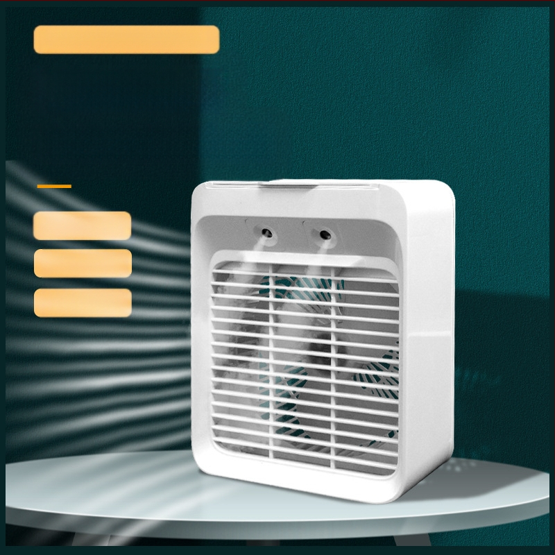 Mini õhujahuti väike elektriline ventilaator konditsioneer ventilaator jahutus niisutaja üliõpilaskodu kontor USB laadimisega väike ventilaator