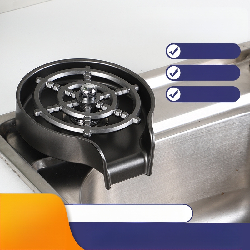 Háztartási rozsdamentes acél nagynyomású csészemosó konyhai mosogató kereskedelmi bár automata mosócsésze műtárgy ABS műanyag