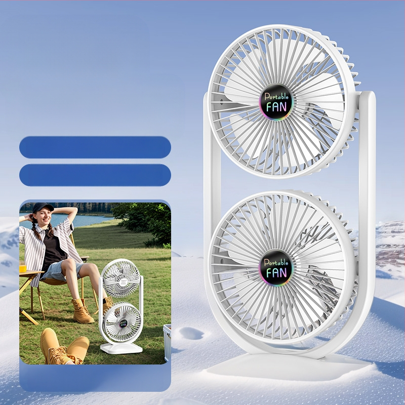 Naujas ventiliatorius USB įkrovimo ventiliatorius stalinis ventiliatorius didelis vėjo dvikryptis ventiliatorius lauko kempingo ventiliatorių gamintojai