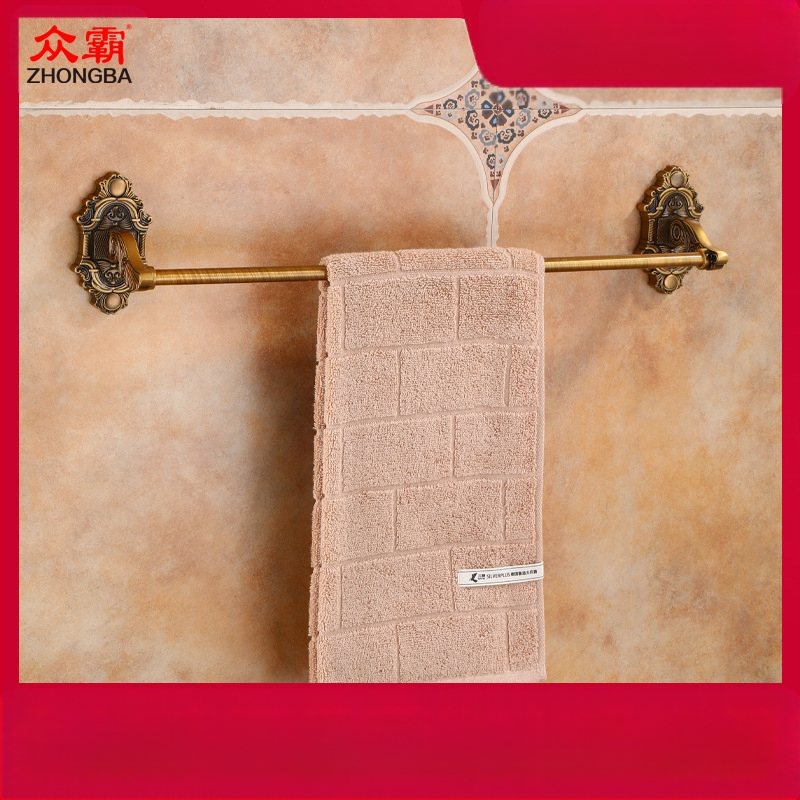 Euroopa stiilis retro tualettruumi vannitoa seinale kinnitatav rätikuriiul metallist alumiiniumist barokkstiilis loominguline ühepoolne rätik